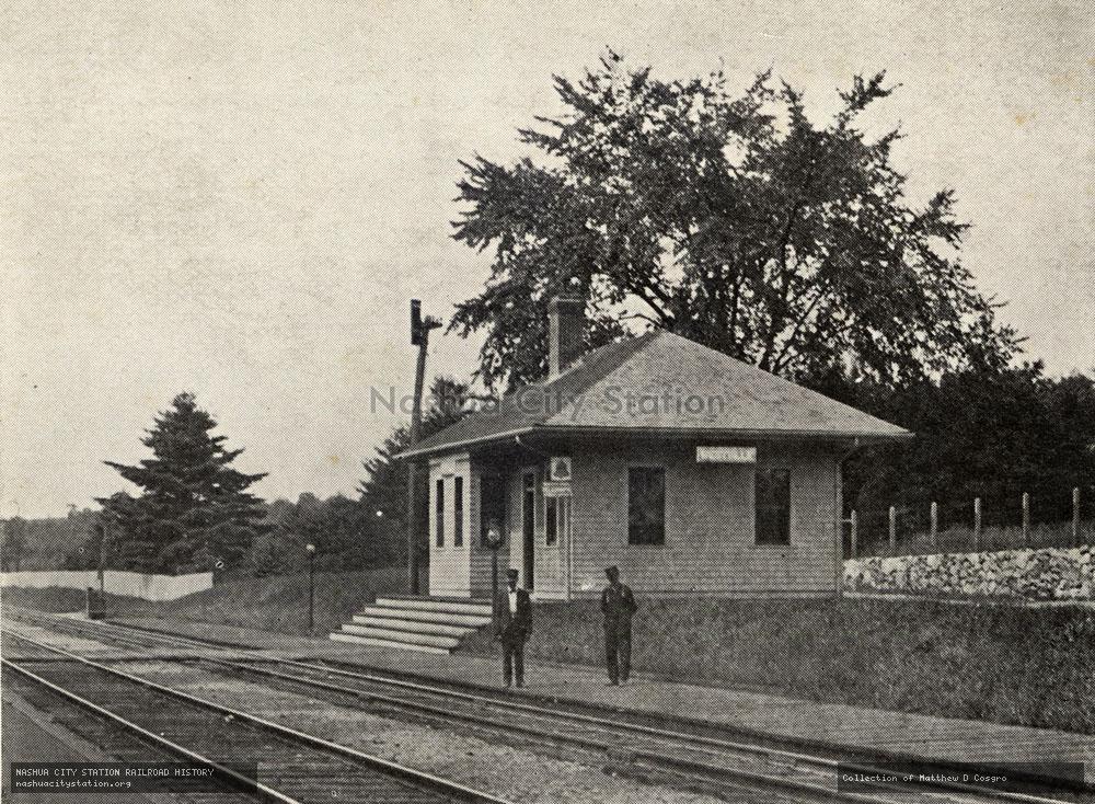 Postcard: Westville Station, Boston & Maine Railroad